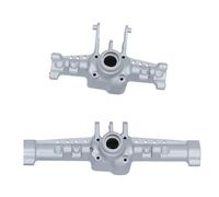 XAQRYQO Essieu de Voiture RC pour Traxxas TRX-4M Boîtier D'essieu Avant Et Arrière en Métal Pièces Accessoires De Mise À Niveau pour Voiture sur Chenilles RC 1/18(Silver)