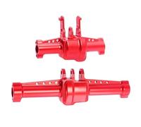 XAQRYQO Essieu de Voiture RC pour Traxxas TRX4-M K10 Boîtier D'essieu Avant Arrière en Aluminium CNC avec Couvercle pour Pièces De Mise À Niveau Chenille RC 1/18 Accessoires(Red)