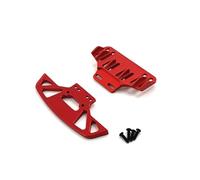 XAQRYQO Pare-Chocs RC pour MN D90 D91 D96 pour MN98 99S Pièces De Voiture RC 1/12, Mise À Niveau en Aluminium, Modification, Accessoires Pare-Chocs Avant(Red)