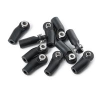 XAQRYQO Pièces RC pour 1/10 RC Crawler Car Parts M4 Noir Plastique Direction Lien Pivot Biellette Extrémité Largeur Boules Joint Tête Modification Accessoires De Voiture(Size 2)