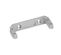 XAQRYQO Pièces RC pour 1.9UTB pour Vanquish F9 pour SCX10 III pour Portal SOA 4WD pour Axial pour Capra Servo sur Support D'essieu 1/10 RC Rigs Pièces Mise À Niveau Voiture sur Chenilles(Silver)