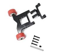XAQRYQO Pièces RC pour Arrma 1/10 pour Granite pour Vorteks Big pour Rock 4x4 3S pour Mega550 pour Kraton pour Outcast 4x4 4S pour BLX Roues Barre Pièces De Mise À Niveau De Voiture RC(Black,Size 1)