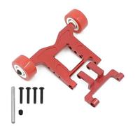 XAQRYQO Pièces RC pour Arrma 1/10 pour Granite pour Vorteks Big pour Rock 4x4 3S pour Mega550 pour Kraton pour Outcast 4x4 4S pour BLX Roues Barre Pièces De Mise À Niveau De Voiture RC(Red,Size 1)