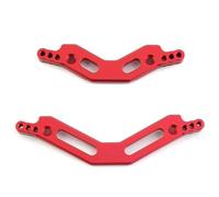 XAQRYQO Pièces RC pour Arrma 1/10 pour Kraton pour Granite Big pour Rock pour Senton pour Vorteks pour Outcast 4x4 3s pour Blx Tour Choc Avant Arrière Métal Pièces Mise À Niveau Voiture RC(Red)