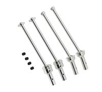 XAQRYQO Pièces RC pour Arrma 1/8 pour Typhon 6S 1/7 pour Infraction pour Limitless pour Felony pour BLX Pièces Mise Niveau Voiture RC CVD Métal pour Arbre Transmission Avant Arrière(Silver,Set)