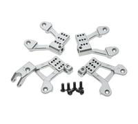 XAQRYQO Pièces RC pour Axial pour SCX10 II 90046 90047 1/10 Amortisseurs Avant Et Arrière Métal Tours Montage Cerceaux RC Crawler Pièces De Mise À Niveau Accessoires De Remise en État(Silver)