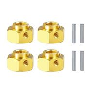 XAQRYQO Pièces RC pour Axial pour SCX10 III pour AXI03007 AXI03004 pour Capra 1/10 RC Crawler Car Pièces 5/6/8/9/10/12mm Laiton Moyeu De Roue Hex Adaptateur Allongé(6mm)