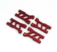 XAQRYQO Pièces RC pour HS 18301 18302 18311 18312 18321 18322 1/18 Pièces Métalliques pour Voiture Télécommandée RC, Bras D'ourlet Avant Et Arrière, Accessoires Voiture De Modification(Red)