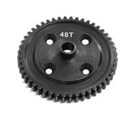 XAQRYQO Pièces RC pour KM pour Rally pour WRC pour Citron C3 1/7 46T 48T Engrenage Différentiel Central en Acier E8082 RC pour Rally Car Upgrade Parts Accessoires De Remplacement(48t)