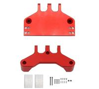 XAQRYQO Pièces RC pour MN pour MN128 MN86 MN86S MN86KS MN86K 4WD G500 Support De Boîtier De Direction en Métal Base De Servo Siège Crawler Pièces De Voiture RC Accessoires Modifiés(Red)