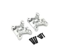 XAQRYQO Pièces RC pour Q130A Q130B Q141 Q117 pour SCY 16104 16101 16103 16106 16201 16102 1/16 rc Cars Upgrade Parts Ensemble De Direction De Tour D'amortisseur Avant Et Arrière(Silver,Shock Tower)