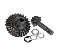 XAQRYQO Pièces RC pour SCX10 II 90046 90047 pour Axial AR44 pour Fimonda Pièces De Mise À Niveau De L'ensemble D'engrenages Coniques en Acier Trempé 24T/27T/30T/33T(8T 27T Reverse)