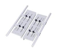 XAQRYQO Pièces RC pour SCX10 II 90046 pour Wrangler pour TRX4 TF2 1/8 1/10 pour Rock Sliders Pédale Réglable Marchepied Latéral RC Crawler Mise À Niveau Pièce Décoration(Silver)