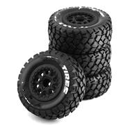 XAQRYQO Pièces RC pour Traxxas pour Slash pour Arrma pour Senton pour HuanQi 727 pour Vkar 10sc pour HPI pour HSP 108mm 1/10 Pneu Camion Course Courte 108 Mm 1/10 Roue Hexagonale Pièces RC