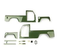 XAQRYQO Pièces RC pour Traxxas pour Trx4 pour Defender Rd110 1/10 Simulation Métal 324 Mm Empattement 2 Portes pour Pickup Truck Body Shell RC Crawler Car Parts(324mm-Fender 1)