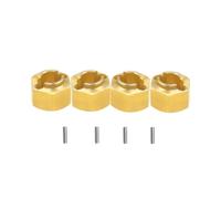XAQRYQO Pièces RC pour TRX4M pour Traxxas 1/18 Avant Essieu Arrière Poids Fusée De Direction Couvercle Différentiel Roue Moyeu Hexagonal Remplacement RC Crawler Voiture Pièces Mise Niveau(4mm)