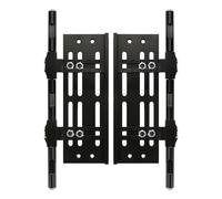 XAQRYQO Pièces Voiture RC pour Axial pour SCX10 1/10 RC, Pièces De Mise À Niveau sur Chenilles, 2 pour Curseurs Roche en Métal, Pédale Réglable, Marchepied Latéral