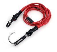 XAQRYQO Pièces Voiture RC pour Axial pour SCX10 I II III pour TRAXXAS pour TRX4 D90 1/10 RC Voiture Cinétique Treuil Sangle pour Corde D'évacuation Crochet De Remorque Sauvetage(Red)