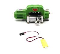 XAQRYQO Pièces Voiture RC pour Axial SCX10 pour TRAXXAS TRX4 D90 1/10 RC Crawler Car Upgrade Parts Treuil Automatique en Métal avec Câble De Commande 3CH(Green)