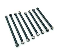 XAQRYQO Pièces Voiture RC pour MN86S pour MN86 MN86KS MN86K MN G500 1/12 RC Accessoires De Voiture Pièces Mise À Niveau 8 Tige Traction en Métal Lien Liaison(Black)