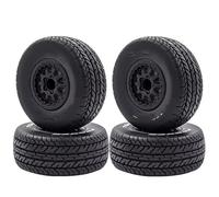 XAQRYQO Pièces Voiture RC pour Slash pour Arrma pour Senton pour HuanQi 727 1/10 Voiture Rc 4 Pièces 112mm Pneus De Camion Course Courte Roue Pneu avec Hexagone 12mm(A)
