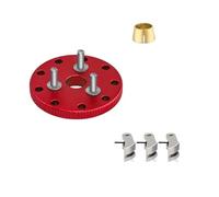 XAQRYQO Pièces Voiture RC pour Traxxas pour Nitro pour Stampede pour Jato pour T-Maxx pour Rustler 1/10 Rc Cars Volant D'inertie Embrayage Métal 4142 4146 3281 Kit(Red)