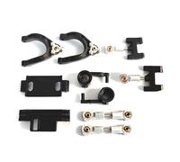 XAQRYQO Pièces Voiture RC pour WPL D12 D42 Pièces De Voiture RC 1/10 Coupelle Direction en Métal Supérieure Inférieure pour Bras Oscillant pour Siège Curseur Bloc Tournant