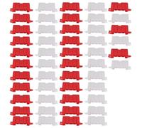 XAQRYQO Pièces Voiture RC Race pour Mini RC Drift pour Ensemble Piste Voiture Course, Clôture Champ d'obstacles, Dérive, 50 Pièces, Barrières Routières, Accessoires Décoratifs