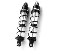 XAQRYQO RC Amortisseur Set pour ARRMA pour KRATON pour Outcast 8S 1/5 RC Pièces De Mise À Niveau De Voiture sur Chenilles 2 Pièces 180MM Amortisseurs en Alliage D'aluminium Amortisseurs(Black)