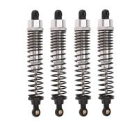 XAQRYQO RC Amortisseur Set pour HSP108004 182004 08001 08058 Amortisseur en Métal 108mm 1/10 pour Accessoires De Pièces De Mise À Niveau De Camion Monstre(Silver,4pcs)