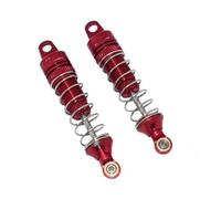 XAQRYQO RC Amortisseur Set pour LOSI pour Mini-T 2.0 2WD pour Stadium Amortisseurs Arrière en Métal, Pièces De Mise À Niveau pour Camion RC Voiture 1/18(Red)