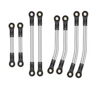 XAQRYQO RC Amortisseur Set pour Redcat pour Ascent-18 1/18 RC Crawler Pièces Acier Haute Garde pour Liens De Châssis Biellette Direction Ensemble(Chassis Links)