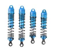 XAQRYQO RC Amortisseur Set pour Slash 4X4 4WD 2WD Rustler Stampede Hoss 1/10 RC Pièces De Mise À Niveau Voiture 4 Amortisseurs Avant Et Arrière en Métal(Blue)