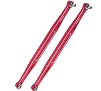 XAQRYQO RC Amortisseur Set pour Traxxas 1/5 pour X-Maxx pour WideMaxx 8S 1/6 pour XRT Pièces De Mise À Niveau pour Voitures Télécommandées 2 Biellettes Direction Avant(Red)