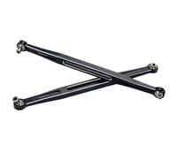 XAQRYQO RC Amortisseur Set pour Traxxas 1/5 pour X-MAXX pour WideMaxx 8S 1/6 pour XRT Pièces De Voiture RC 2 Liens d'orteil en Métal 202,5 mm Lien Bielle 7897(Black)