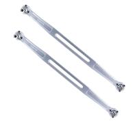 XAQRYQO RC Amortisseur Set pour Traxxas 1/5 pour X-MAXX pour WideMaxx 8S 1/6 pour XRT Pièces De Voiture RC 2 Liens d'orteil en Métal 202,5 mm Lien Bielle 7897(Silver)