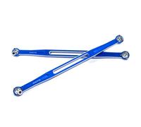 XAQRYQO RC Amortisseur Set pour Traxxas 1/5 pour X-MAXX pour WideMaxx 8S 1/6 pour XRT Pièces De Voiture RC 2 Liens d'orteil en Métal 202,5 mm Lien Bielle 7897(Blue)