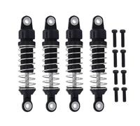 XAQRYQO RC Amortisseur Set pour Traxxas pour TRX-4M pour Defender 1/18 RC Pièces De Mise À Niveau De Voiture sur Chenilles 4 Pièces Amortisseur D'huile en Métal(Black)