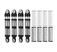 XAQRYQO RC Amortisseur Set pour Traxxas pour TRX4M 1/18 RC Chenille Voiture Mise À Niveau Pièces Accessoires De Remplacement 4 Pièces Amortisseur D'huile en Métal