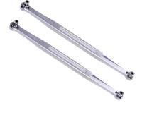 XAQRYQO RC Amortisseur Set pour Traxxas pour XRT 8S pour X-Maxx pour Widemaxx Voiture Télécommandée 1/5 1/6 Pièces De Mise À Niveau 2 Biellettes Direction Avant 7075(Silver)