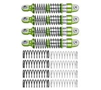 XAQRYQO RC Amortisseur Set pour Traxxas TRX-4M 4 Pièces Amortisseur D'huile en Métal 1/18 RC De Mise À Niveau Voiture sur Chenilles Accessoires Modifiés