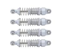 XAQRYQO RC Amortisseur Set pour Traxxas TRX-4M Defender 1/18 RC Pièces De Mise À Niveau Voiture sur Chenilles 4 Amortisseur D'huile en Métal(White)