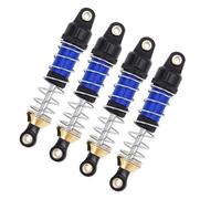 XAQRYQO RC Amortisseur Set pour Traxxas TRX-4M Pièces De Mise À Niveau 4 TRX4M Avant Arrière Fileté Amortisseur D'huile 1/18 RC Chenille(Blue)
