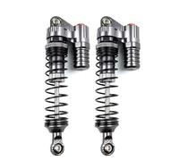 XAQRYQO RC Amortisseur Set pour TRX4 Axial SCX10 90046 D90 KM2 Y05 1/10 RC Track Vehicle Parts 1 Paire D'amortisseurs Piggyback Télécommandés en Métal(Titanium)
