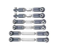 XAQRYQO RC Barre de Direction pour ARRMA pour Mojave 4X4 4S pour Blx 1/8 Rc Crawler Car pour Desert Truck Pièces De Mise À Niveau, Ensemble Biellettes Direction en Alliage D'aluminium(Gray)