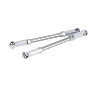 XAQRYQO RC Barre de Direction pour Traxxas pour Slash 4x4 4WD Pièces De Mise À Niveau pour Voiture Télécommandée 2 Biellettes Direction Robustes en Métal(Silver)