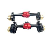 XAQRYQO RC Gear Essieu Avant pour Hobby pour Plus pour CR18P 1/18 RC Voiture sur Chenilles, Essieux De Portail en Alliage D'aluminium, Accessoires Mise À Niveau Tout-Terrain(Black)