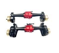 XAQRYQO RC Gear Essieu Avant pour Hobby pour Plus pour CR18P pour Rock 1/18 RC, Coque D'essieu Avant Et Arrière en Alliage D'aluminium, Pièces De Mise À Niveau Voiture, Accessoires(Black)