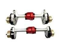 XAQRYQO RC Gear Essieu Avant pour Hobby pour Plus pour CR18P pour Rock 1/18 RC, Coque D'essieu Avant Et Arrière en Alliage D'aluminium, Pièces De Mise À Niveau Voiture, Accessoires(Silver)