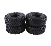 XAQRYQO RC Jante de Roue de Moyeu pour Axial pour SCX10 90046 AXI03007 pour TRX4 pour Redcat 1:10 RC Voiture sur Chenilles 4 Pièces 120MM 1,9 Pouces en Caoutchouc pour Pneus De Roche